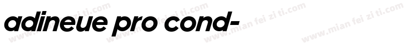 adineue pro cond字体转换